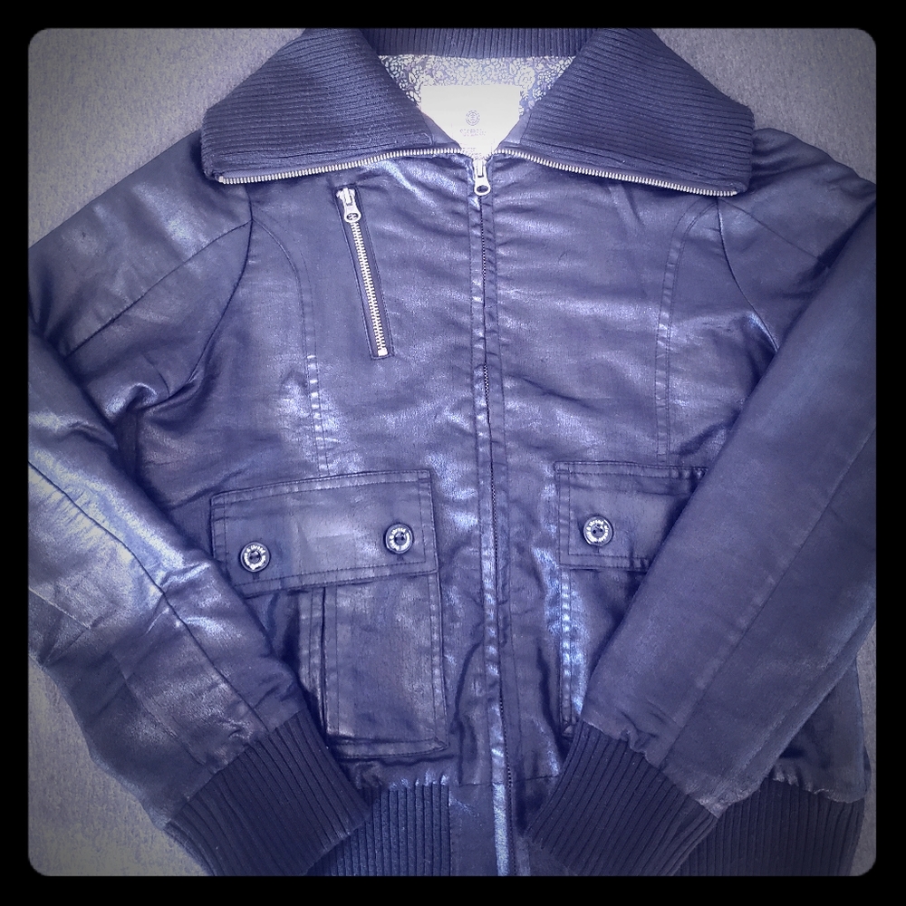 Black moto jacket